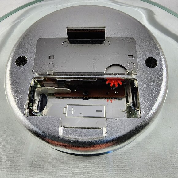 Danbury Clock Company Quartz Desk Clock Glass Round Office Decor ISKANDAR Base - Picture 7 of 7